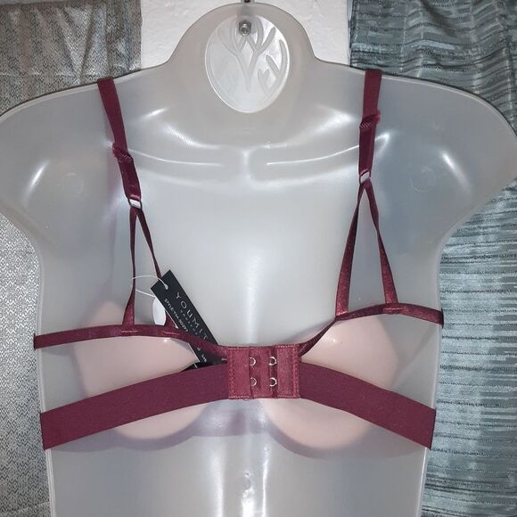 Youmita 38B Zinfandel Demi Mesh Push Up Bra NWT - Picture 5 of 8